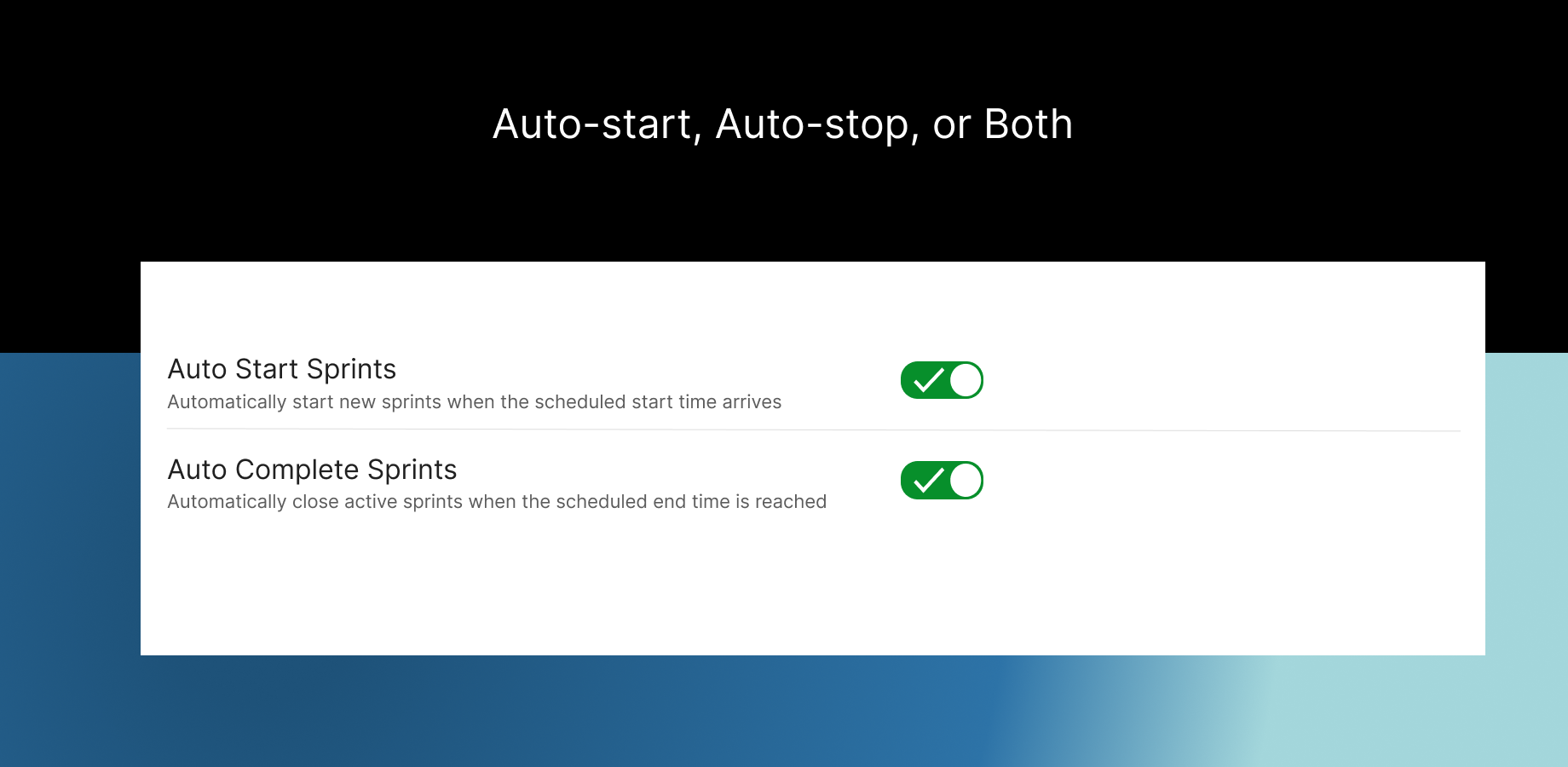 Automated Sprint Scheduling