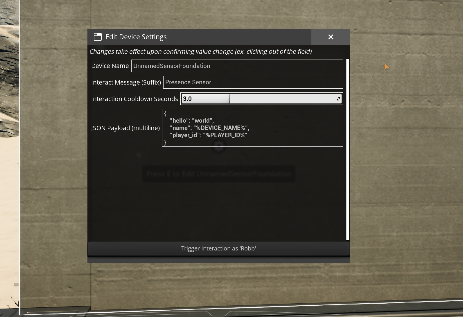 Device configuration
