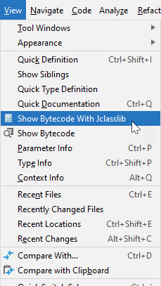 IntelliJ IDEA action