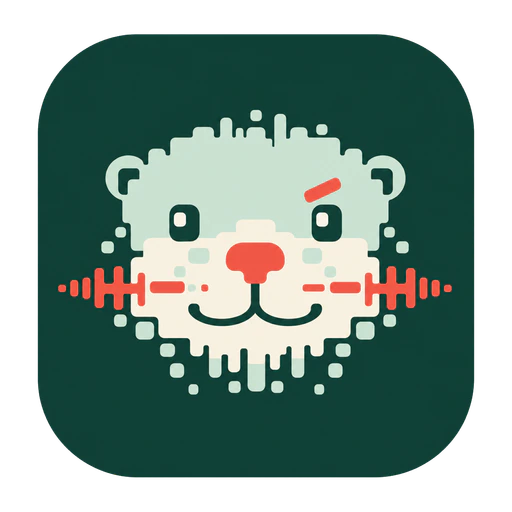 OtterVoice pixel otter mascot