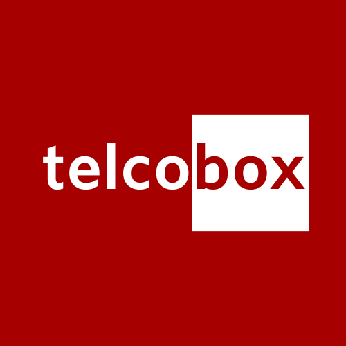 Telcobox red background