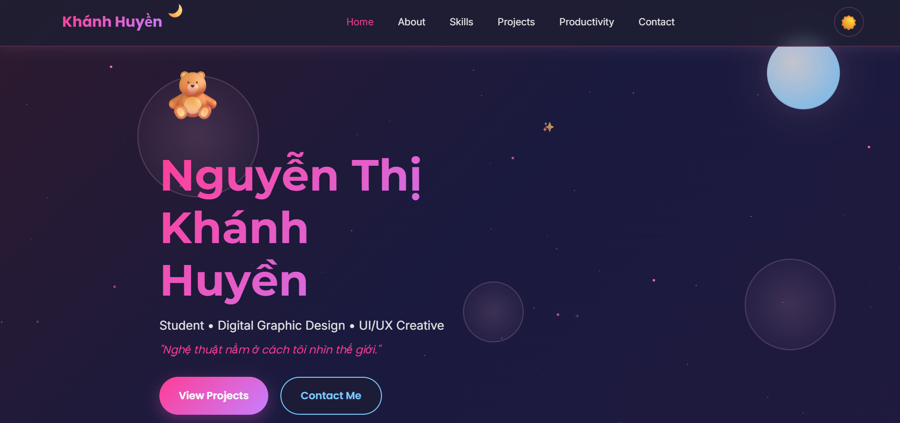Website Portfolio Cá Nhân