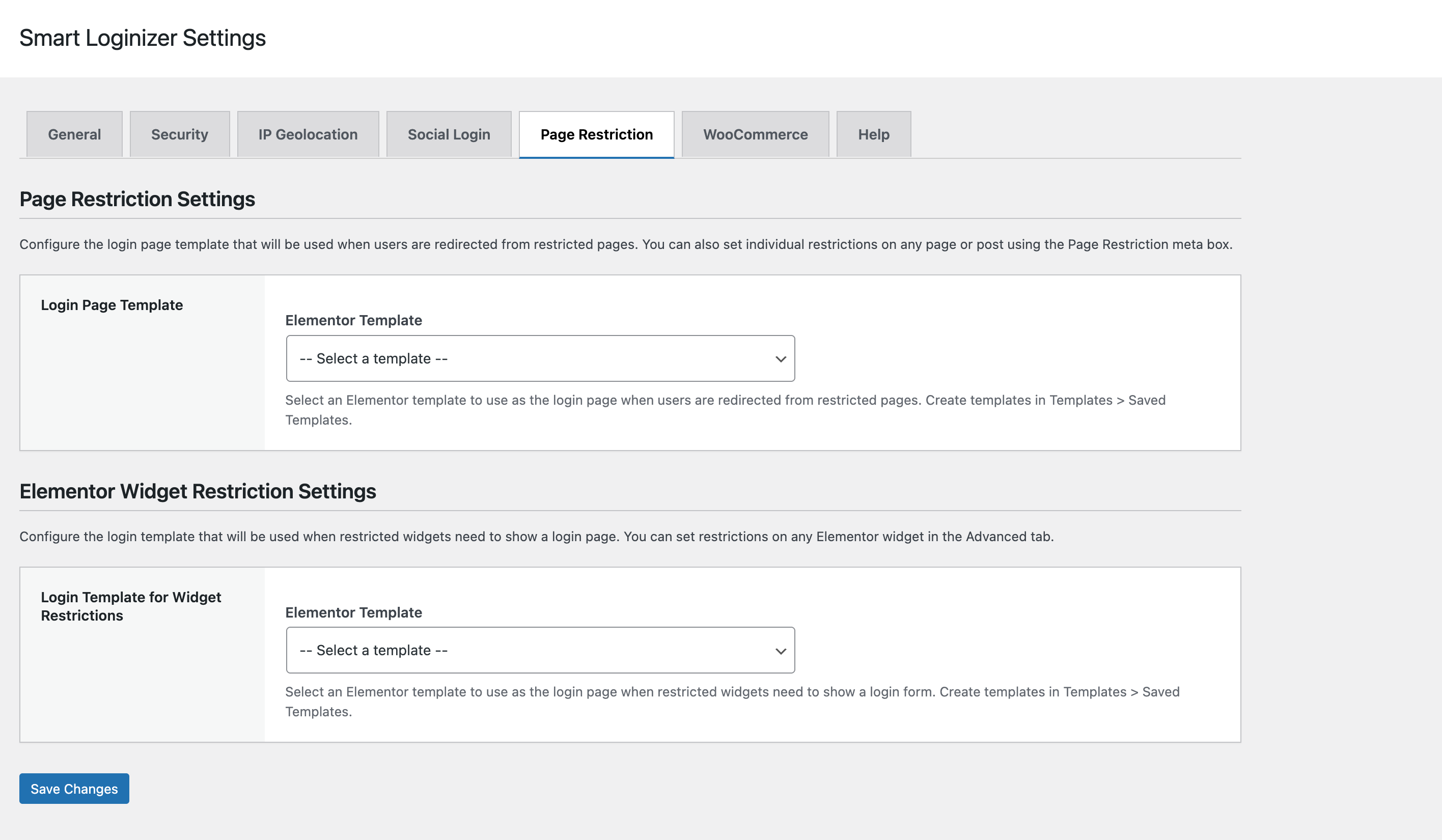 Smart Loginizer Settings - Security Tab