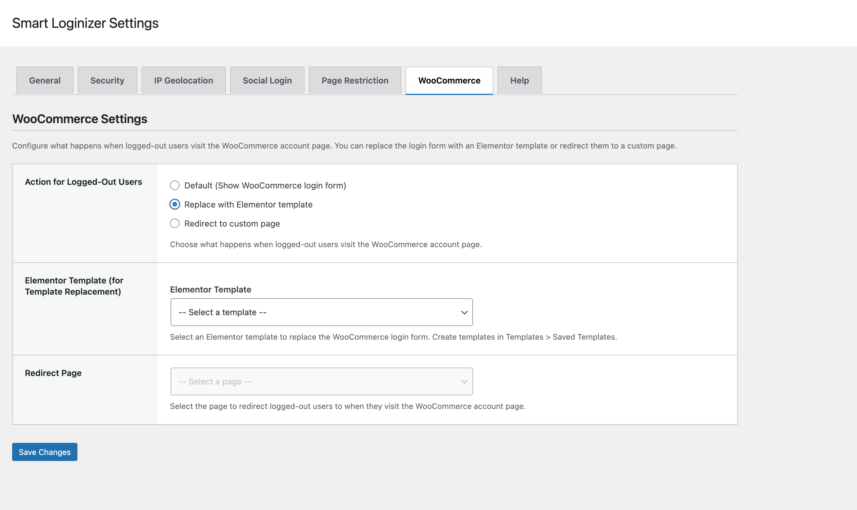 Smart Loginizer Settings - Social Login Tab