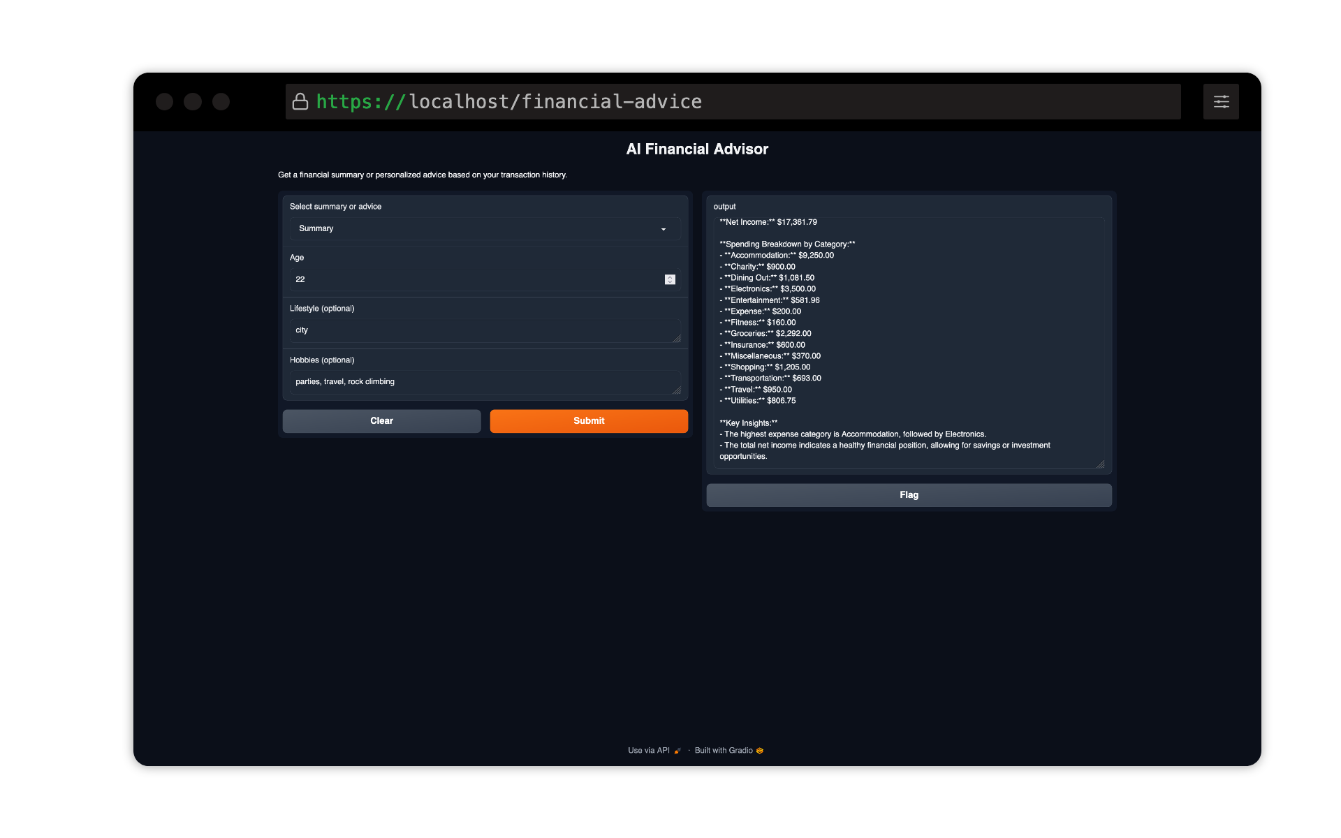 AI Financial Advisor