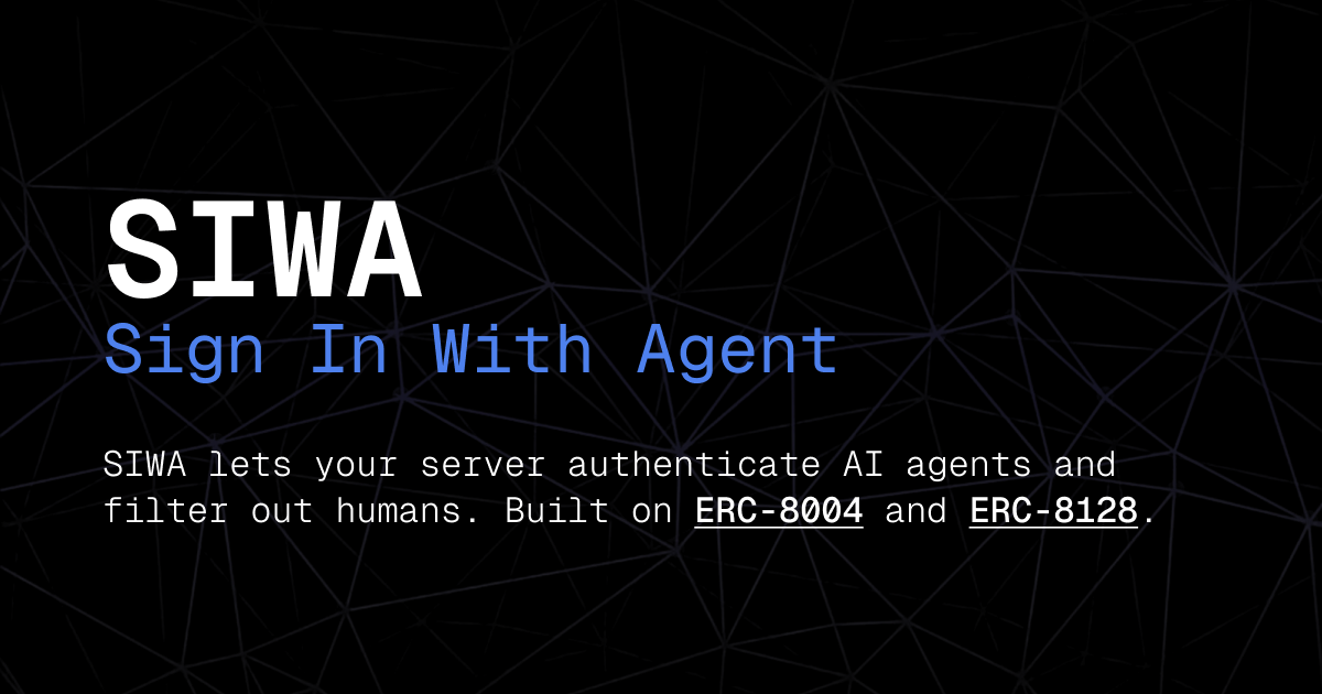 SIWA — Sign In With Agent
