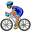 man-biking