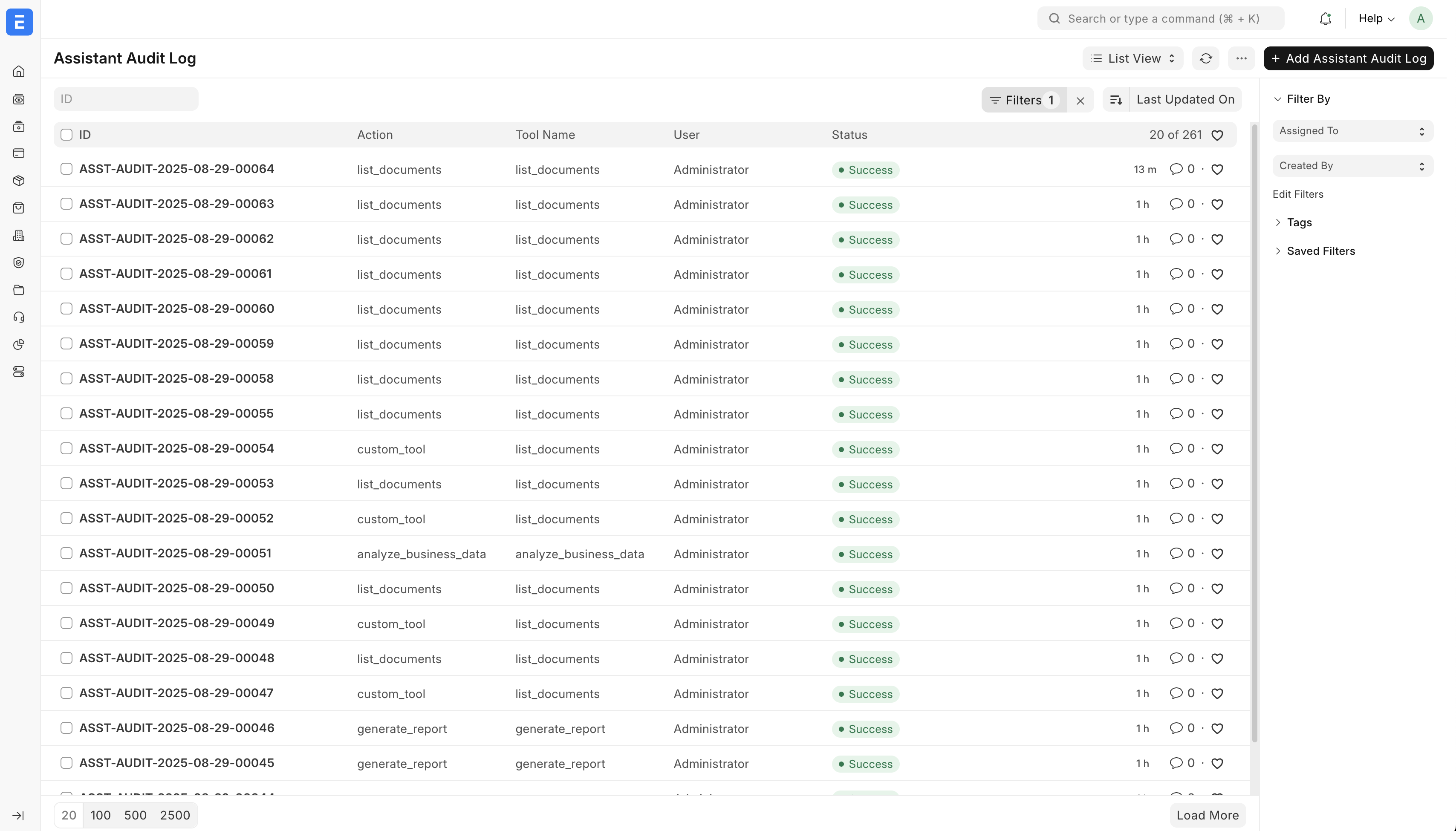 Audit Trail