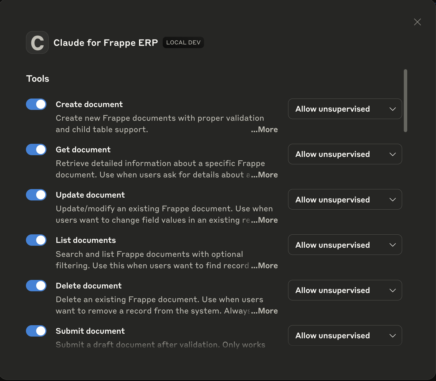 Available Tools