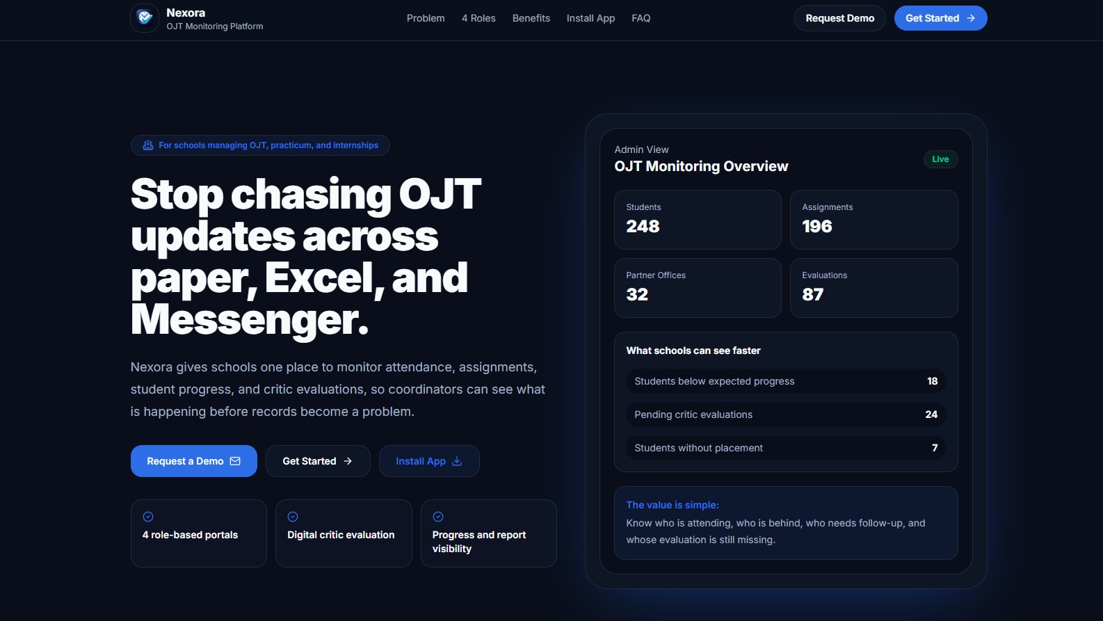 Nexora OJT Tracking System