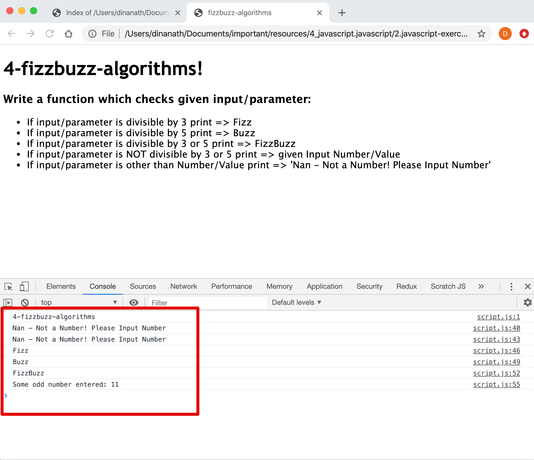 Fizzbuzz Algorithms