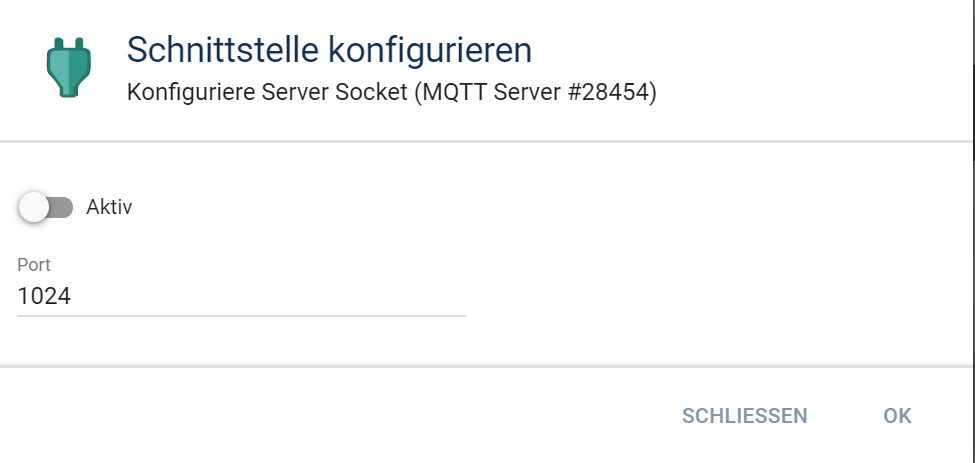 MQTT Server Instanz erstellen