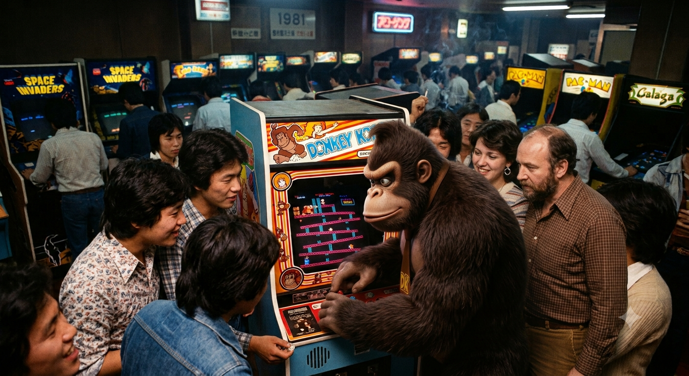 1981 Donkey Kong tanıtım afişi