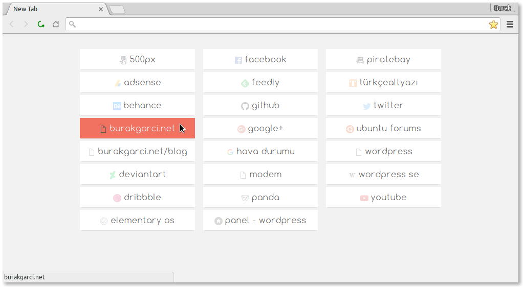 Btab GitHub - burakgarci/btab: Another new tab extension for Google Chrome ...