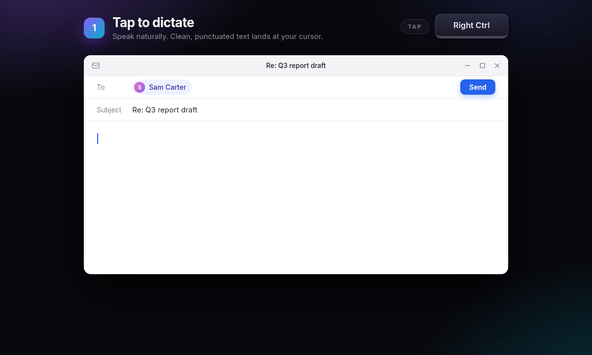 OpenDictate demo