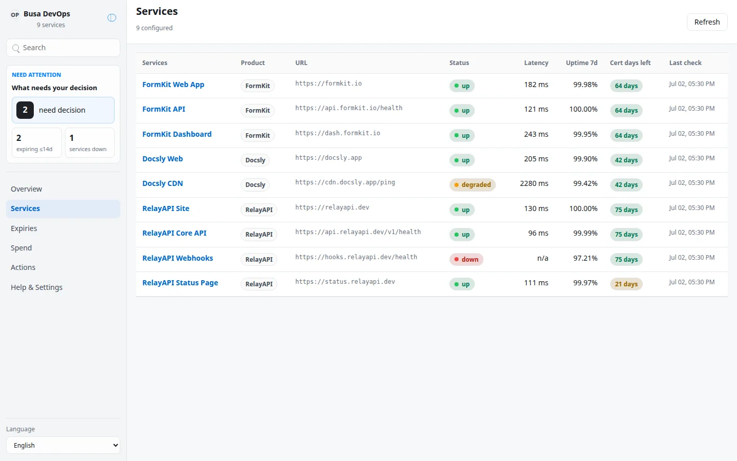 Busa DevOps screenshot 5