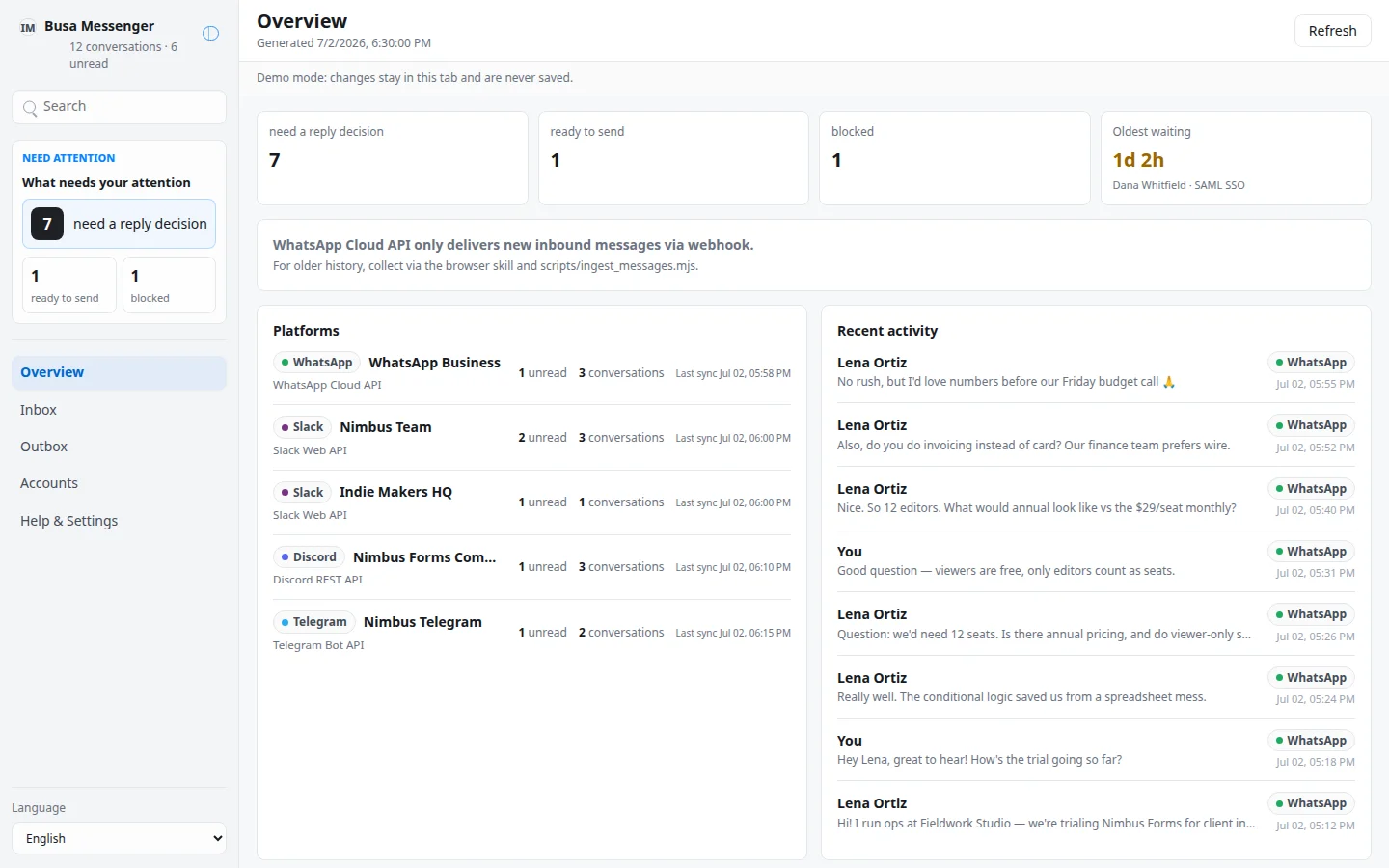Busa Messenger screenshot 6