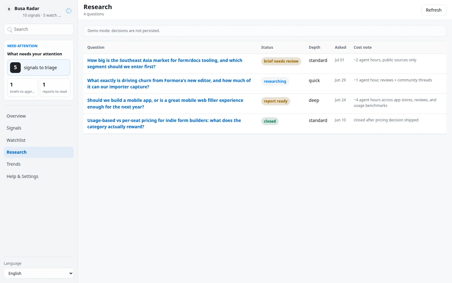 Busa Radar screenshot 3