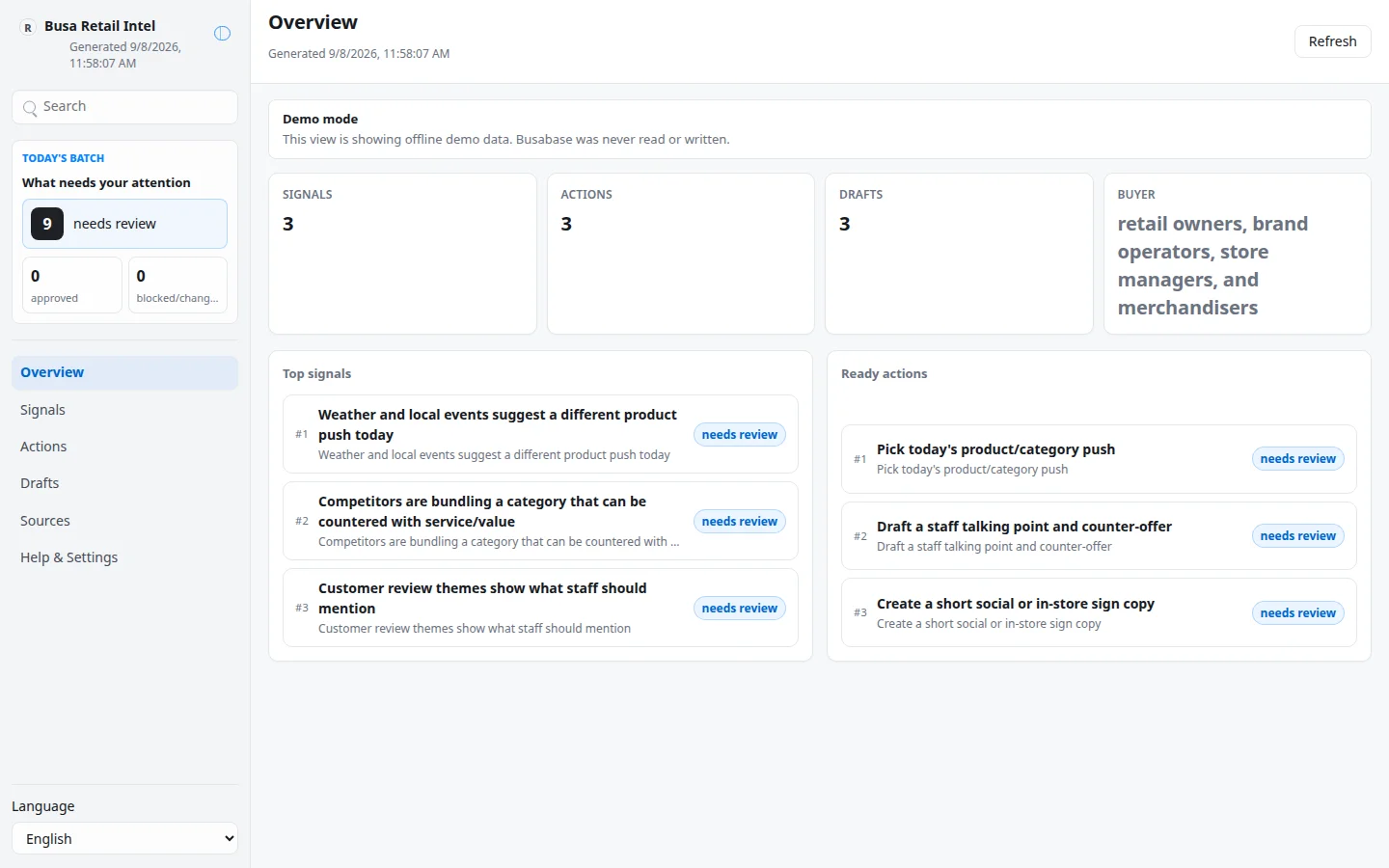 Busa Retail Intel screenshot 4