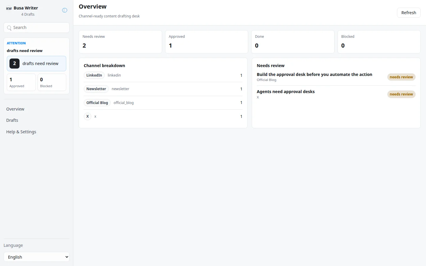 Busa Writer screenshot 3