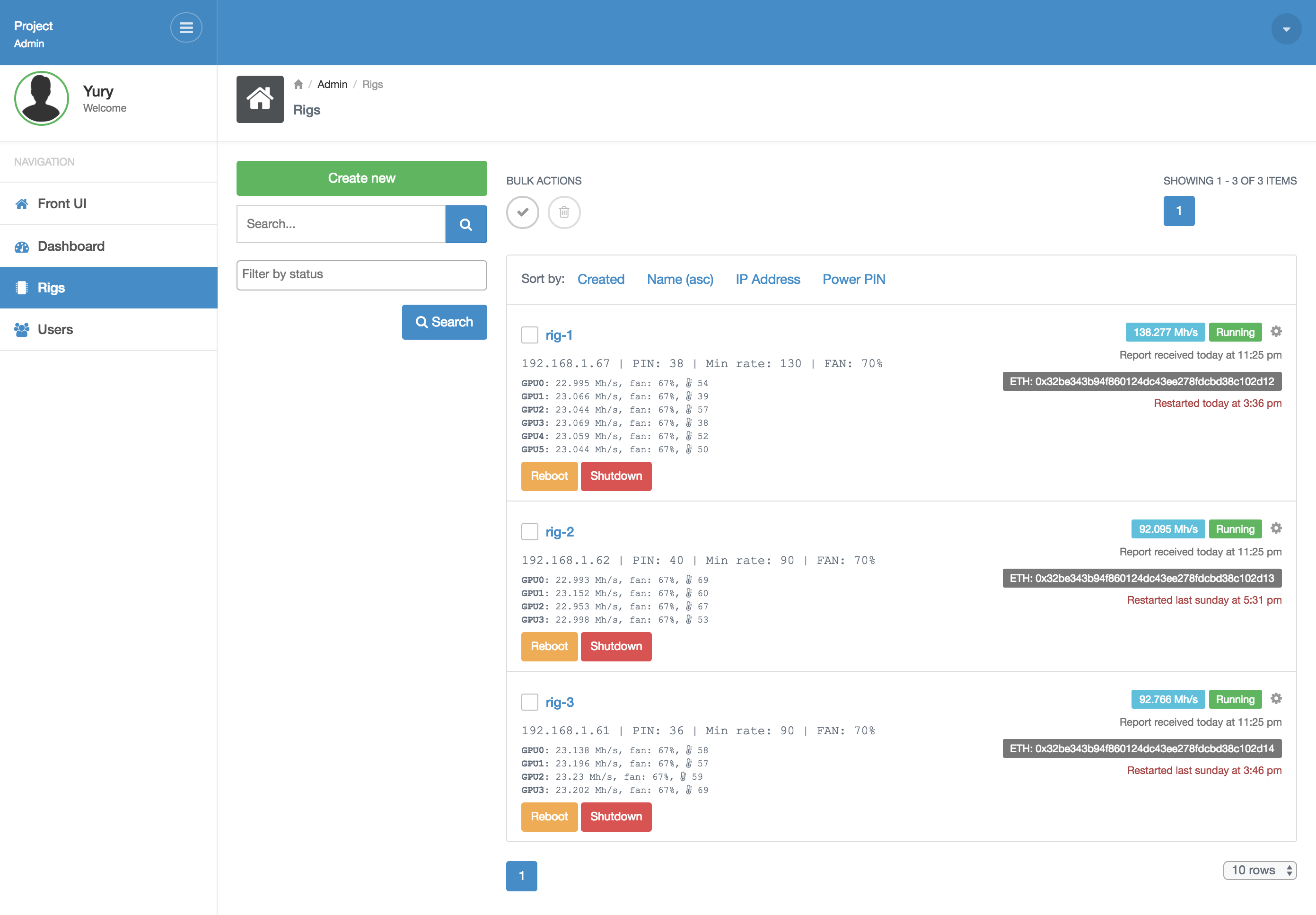 GitHub - bushev/mining-controller: Mining controller on NodeJS