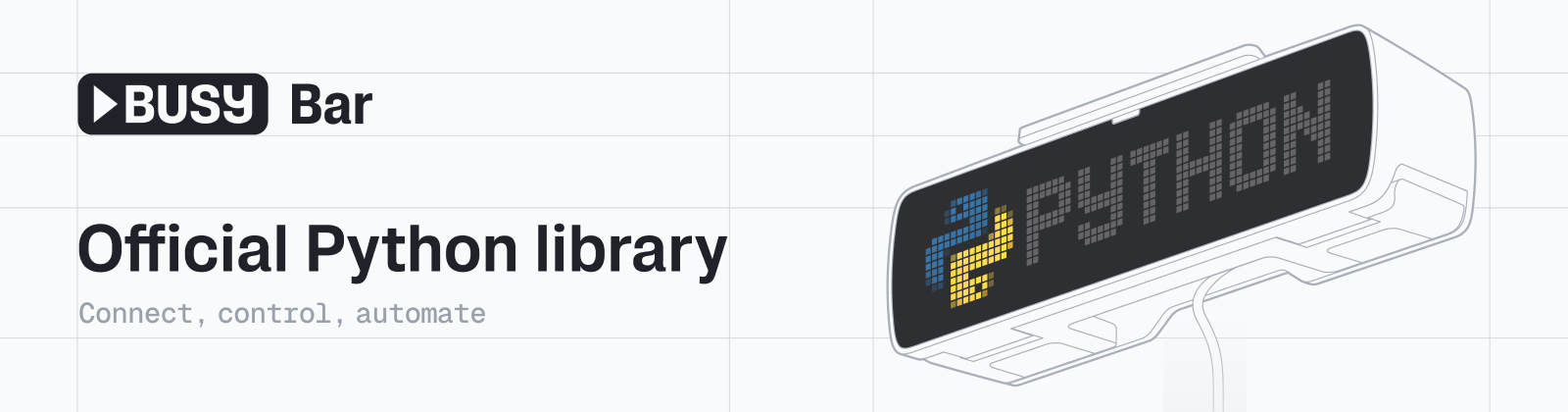 BUSY Bar: official Python library for connecting, controlling, and automating.