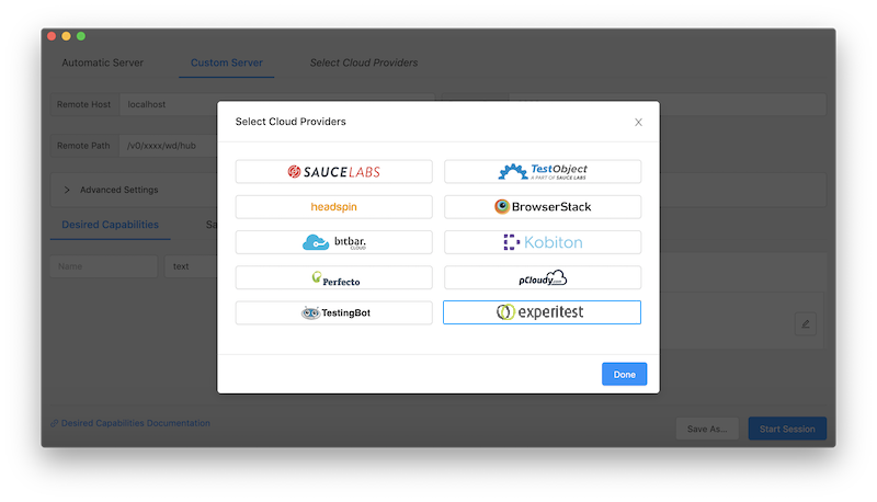 Select Cloud Providers