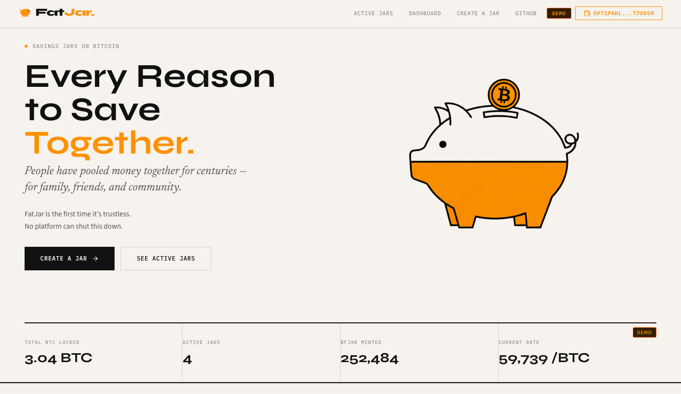 Screenshot of Fatjar application