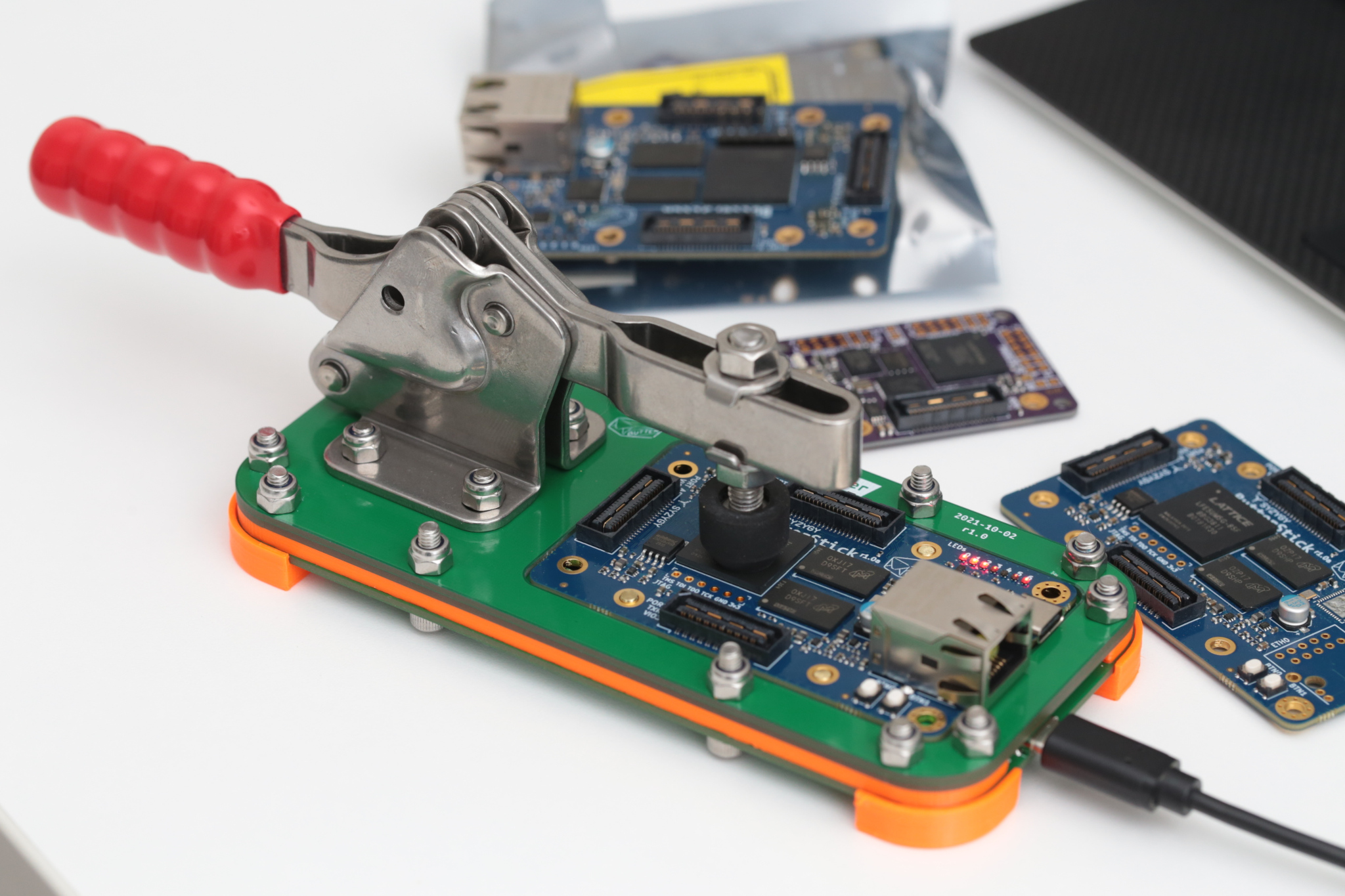 Programming jig, from the project README