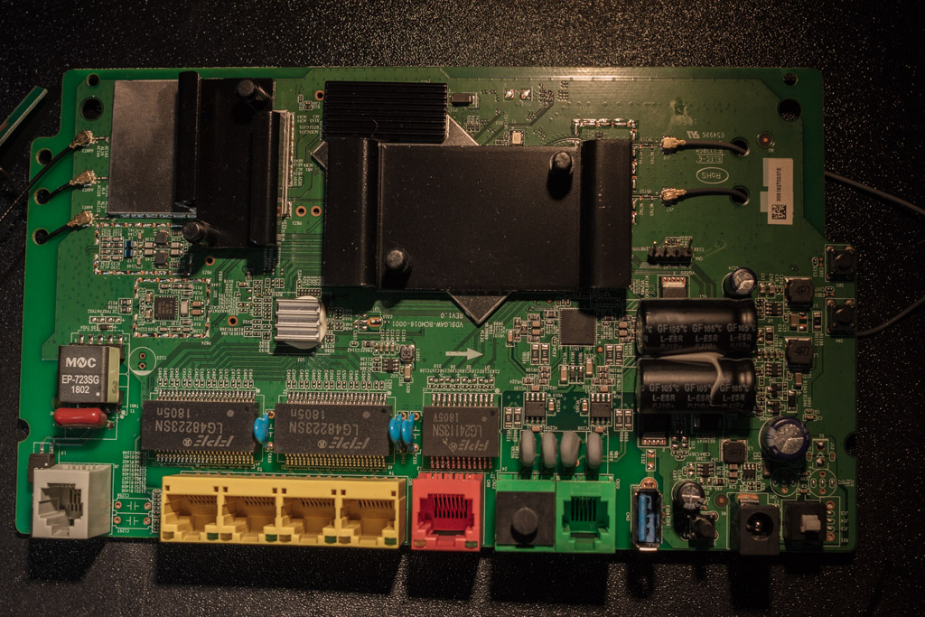 "PCB displaying IO header"