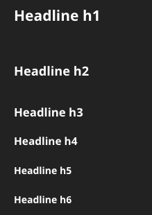 Headings