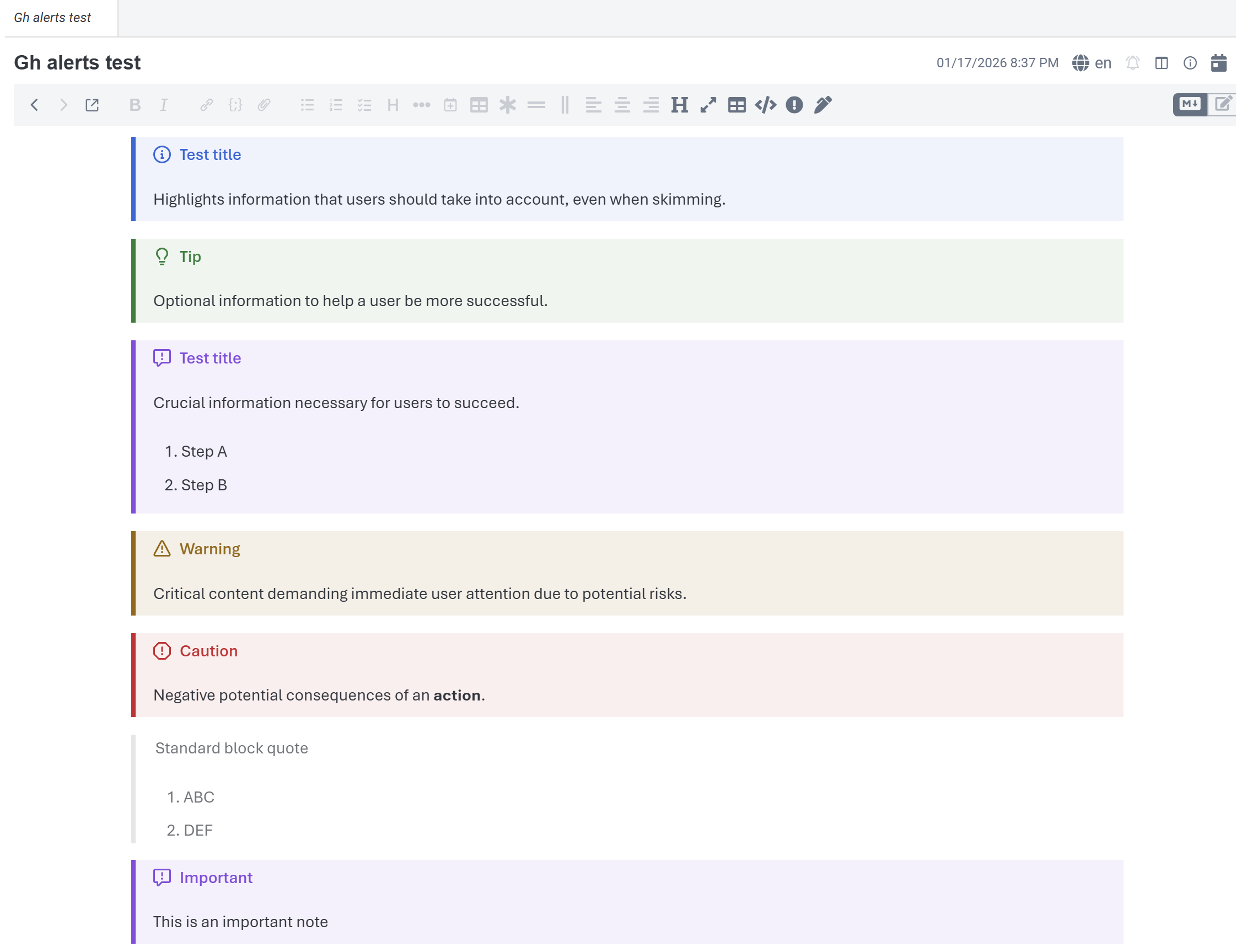 markdown alerts example 2