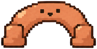 The mascot shaped like a bridge