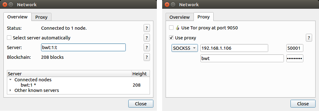 Setting up Electrum desktop with authentication