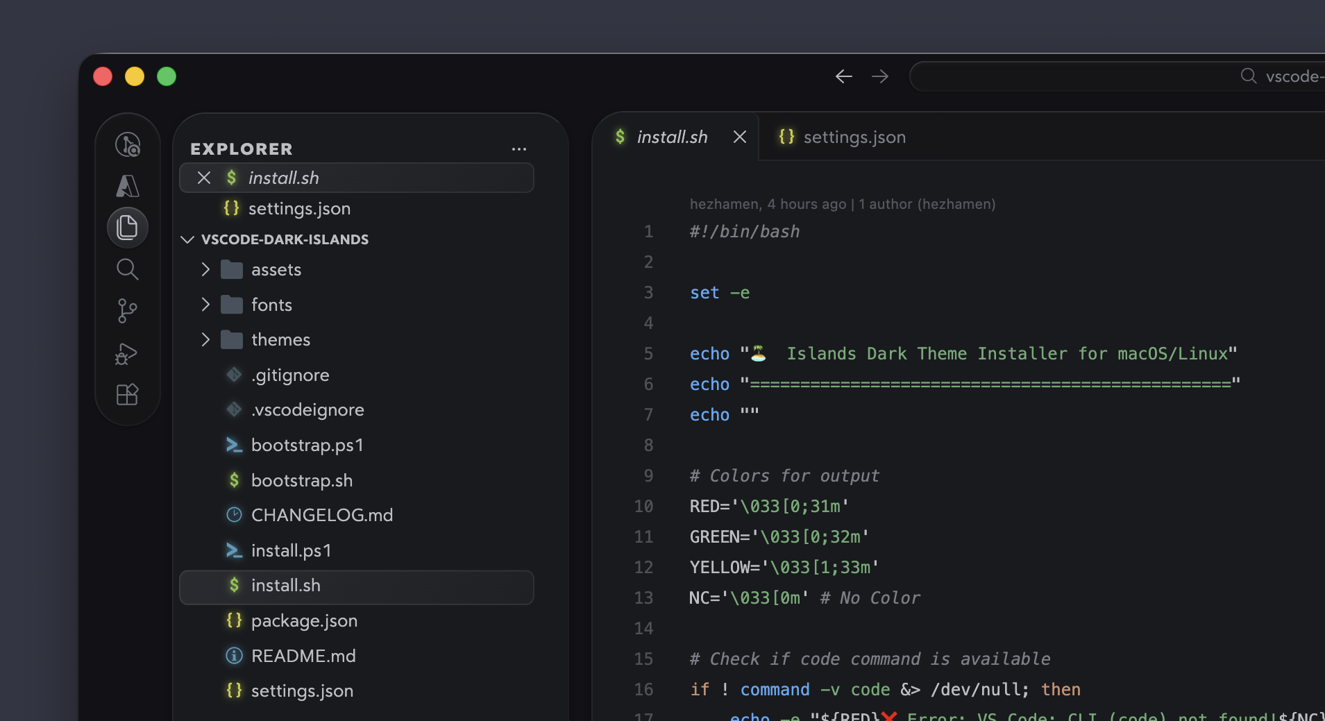 bwya77/vscode-dark-islands cover