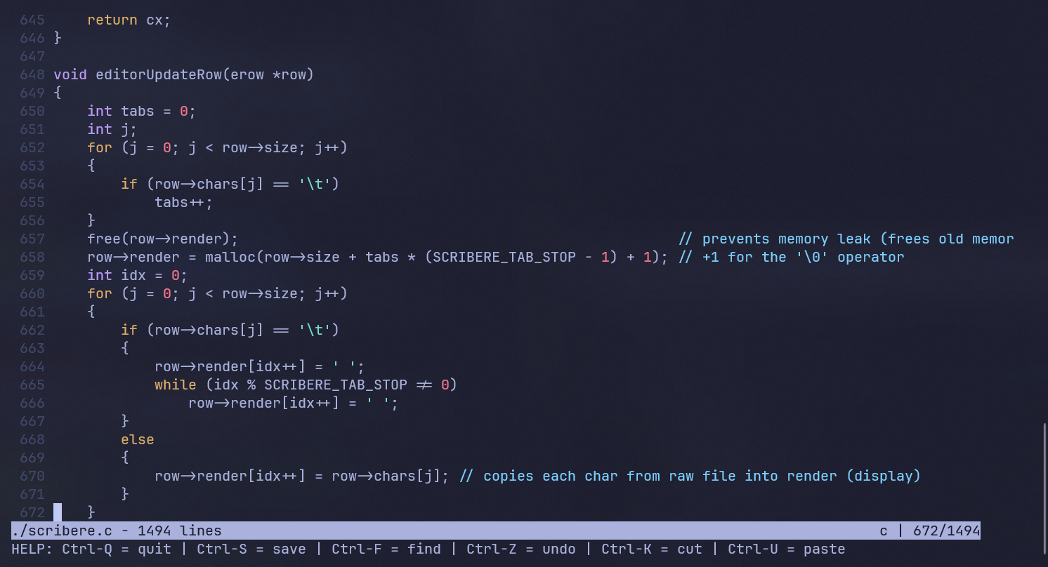 Scribere Undo System