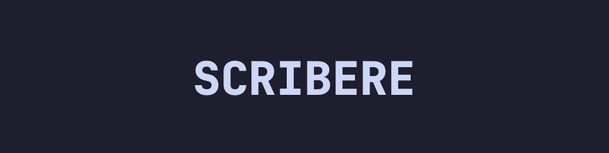 Scribere banner