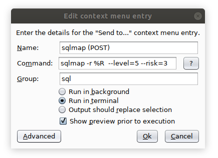 Burp-Send-To-Extension Add-/Edit-Dialog