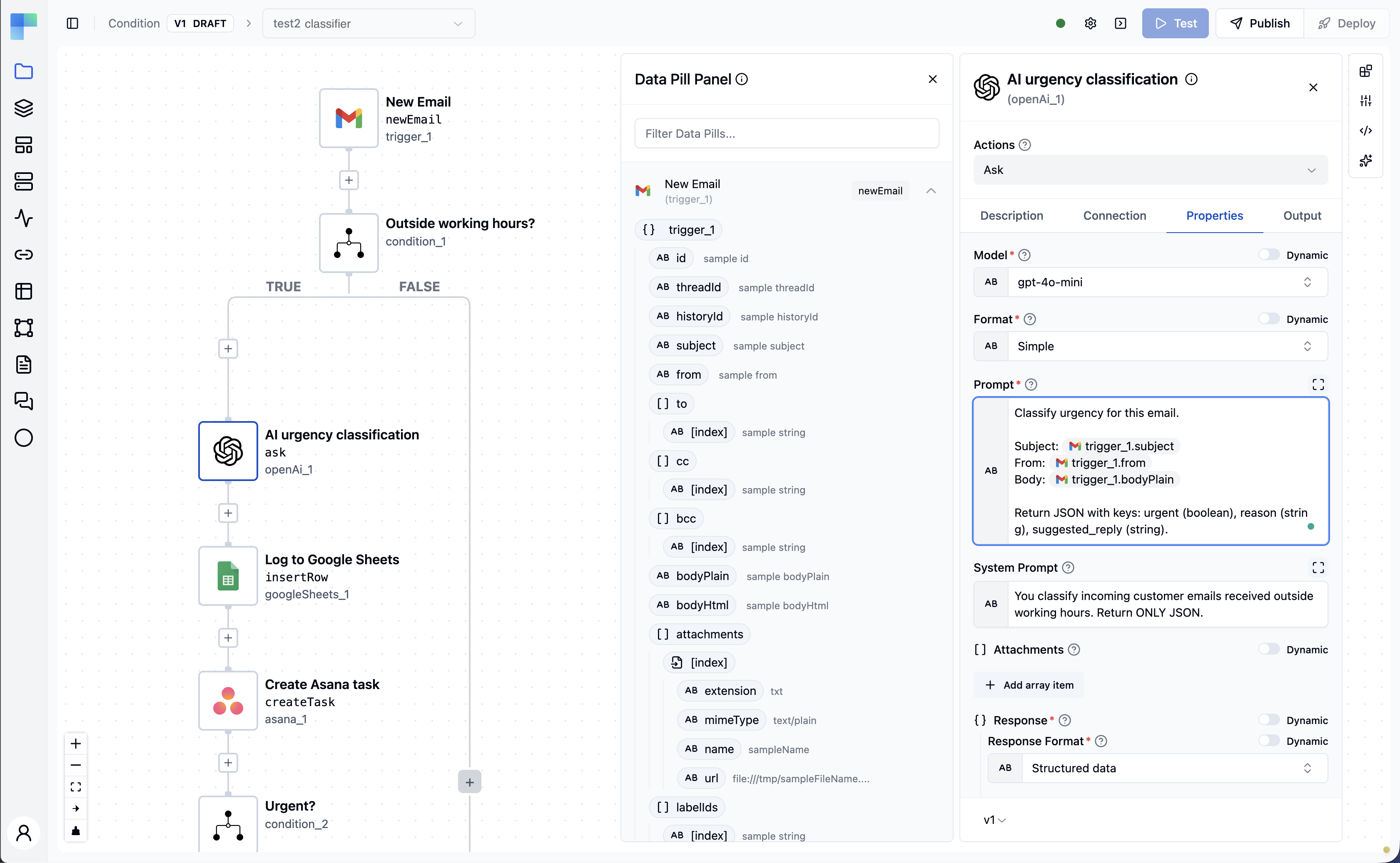 ByteChef workflow editor