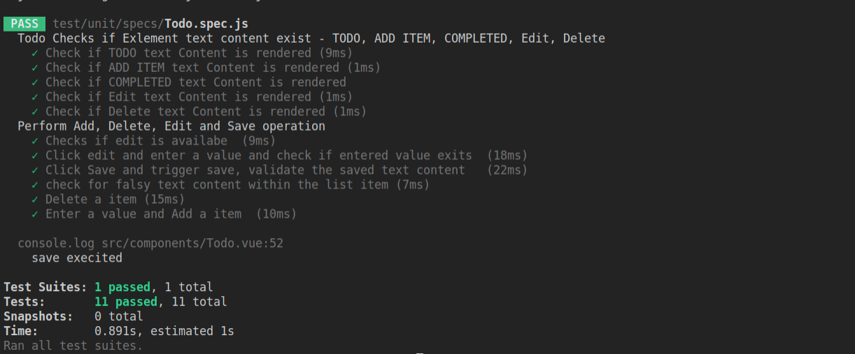 Unit testcases
