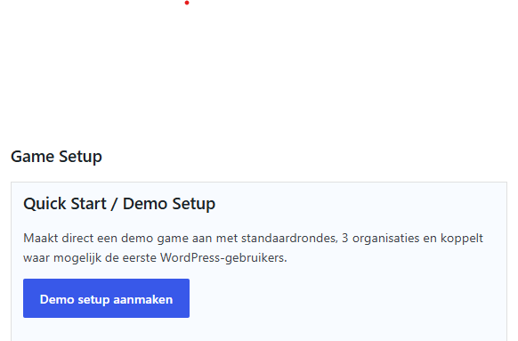 Admin quick start