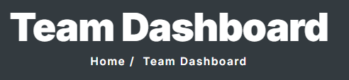 Team dashboard