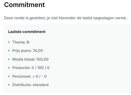 Team commitment