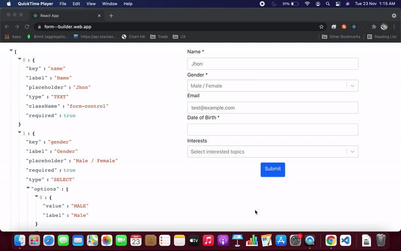 Form Builder screenshot