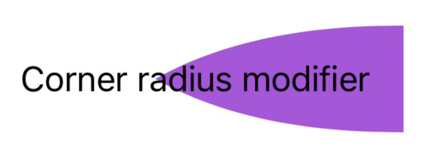 corner radius