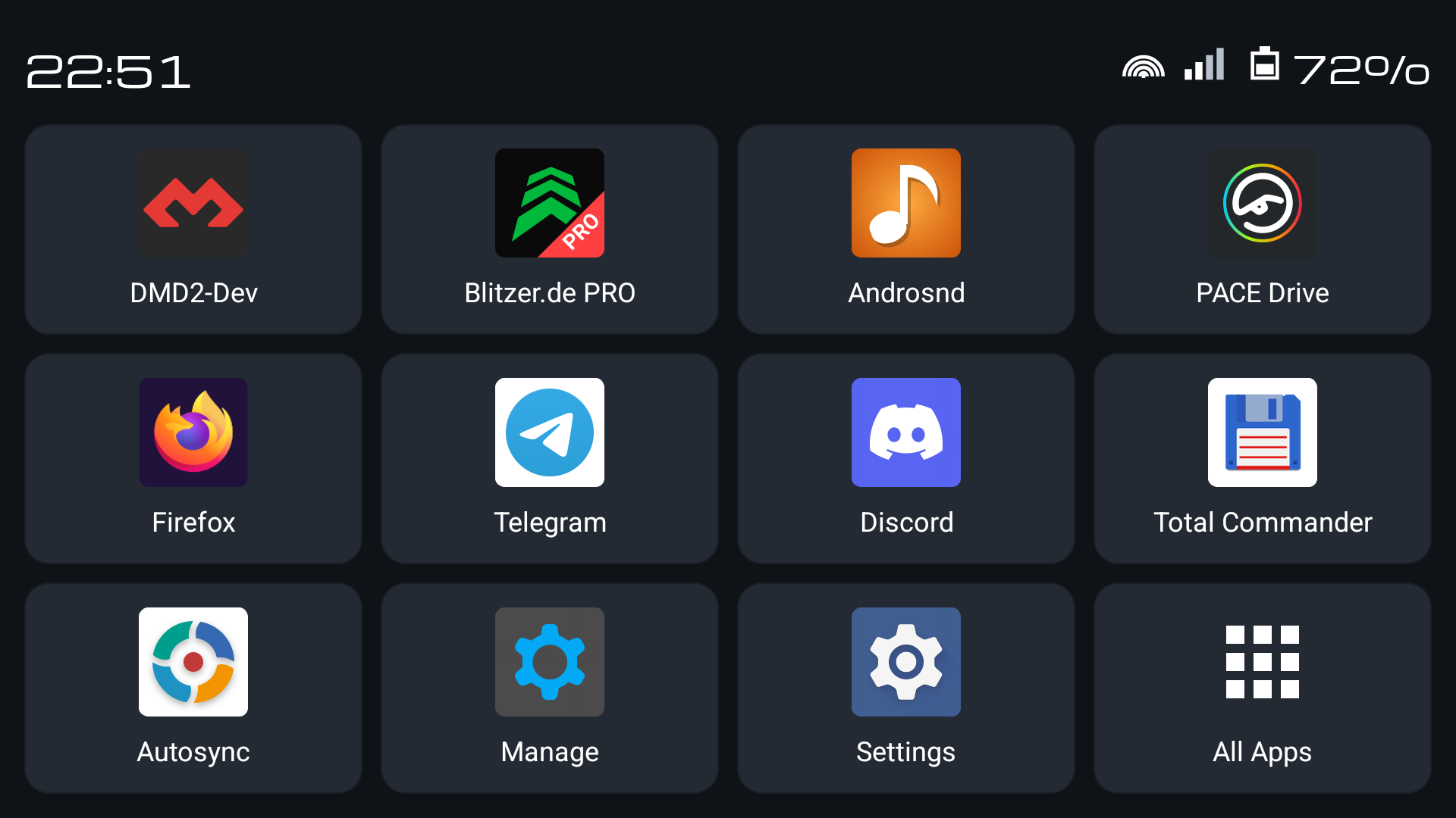 Home screen