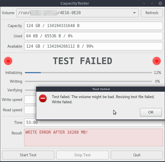 CapacityTester GUI