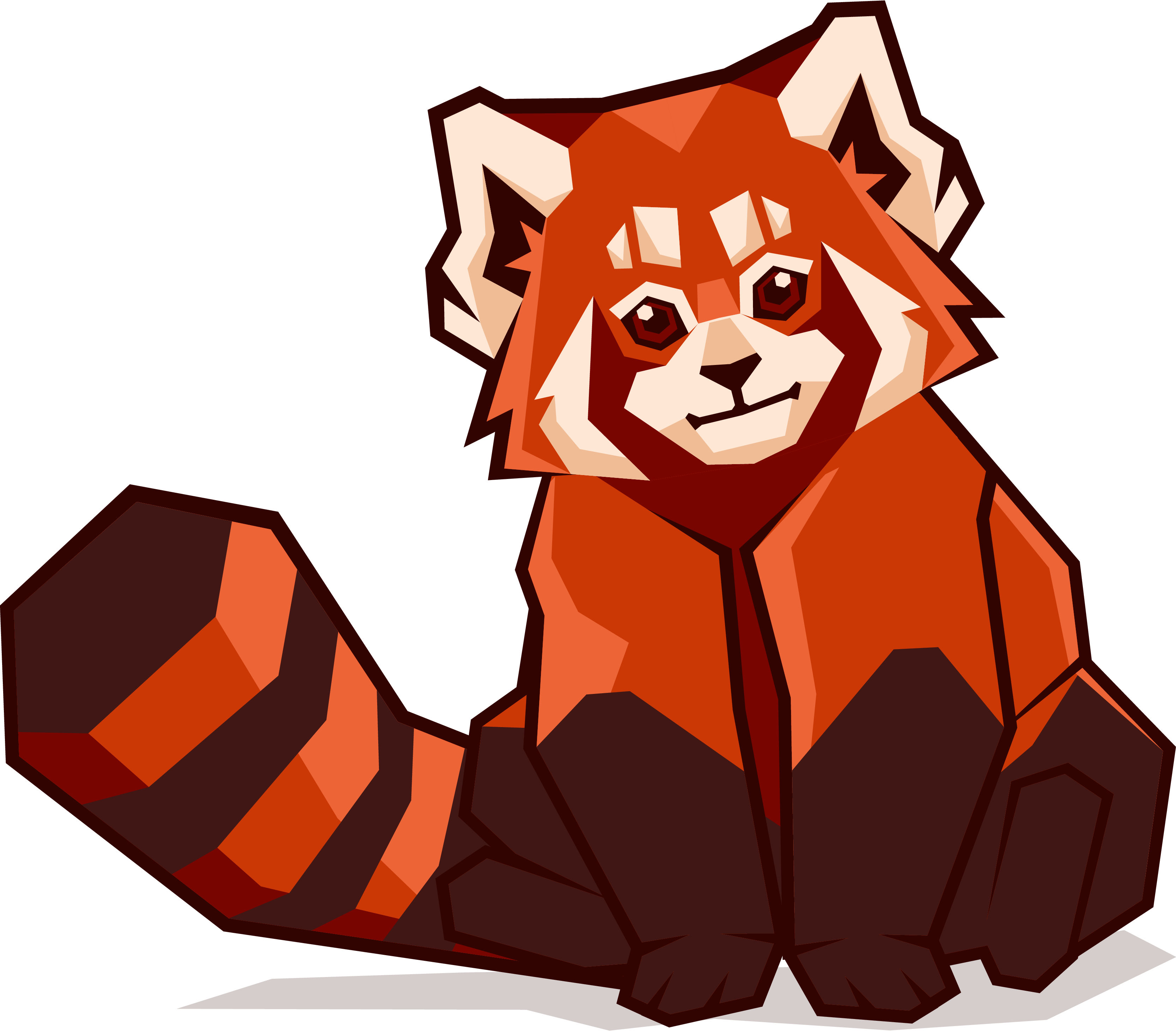 redpanda sitting