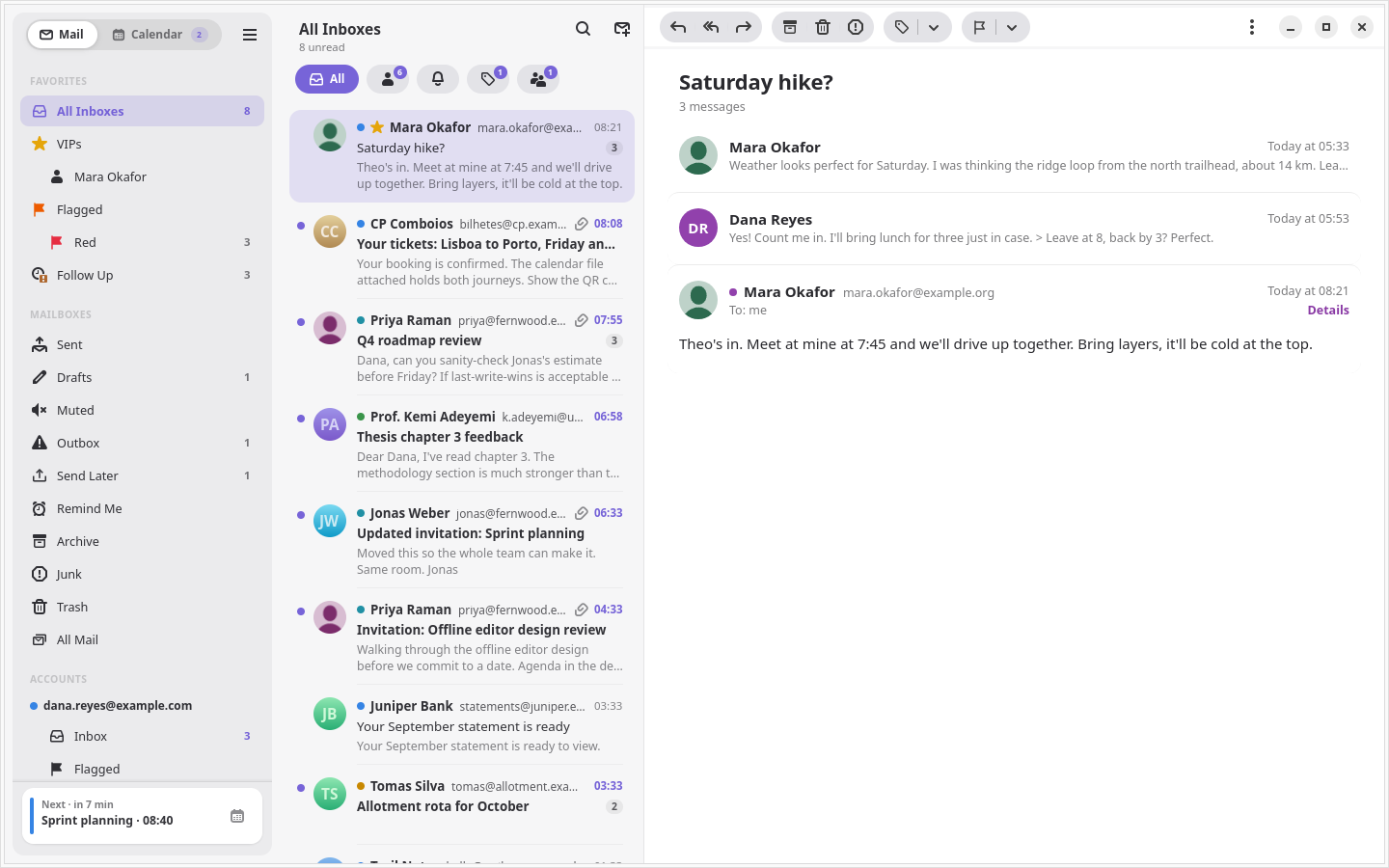A VIP in the sidebar and the list