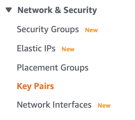 EC2 Key Pairs